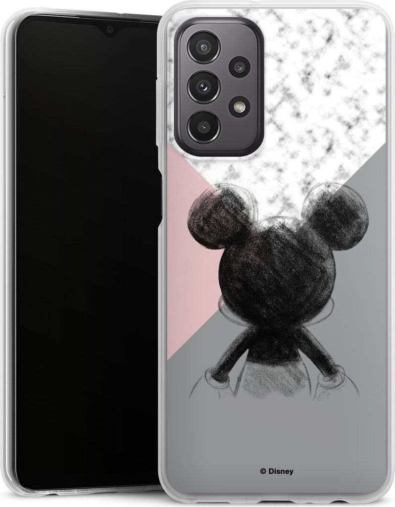 DeinDesign Slim Hülle für Samsung Galaxy A23 5G Silikon Case Ultra Dünn Handyhülle Disney Marmor Mickey Mouse
