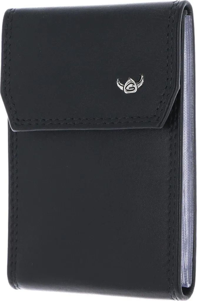 Golden Head Pelle porta carte di credito Polo RFID Protect Kartenetui 4425 Schwarz nero