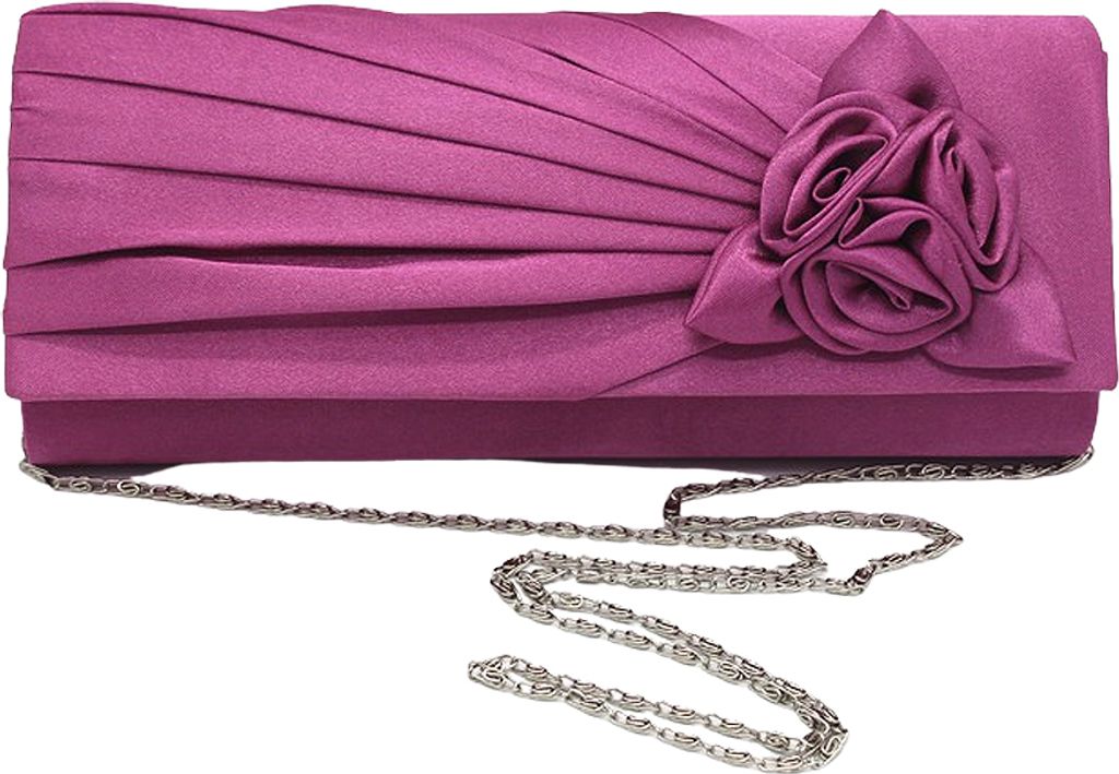 Damen Abend Clutch Taschen Kunstseide Party Handtaschen Braut Hochzeit Geldbörsen mit abnehmbarer Kette