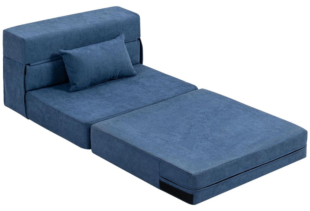 HOMCOM 3 in 1 Schlafsessel, klappbares Schlafsofa mit Produktbild 