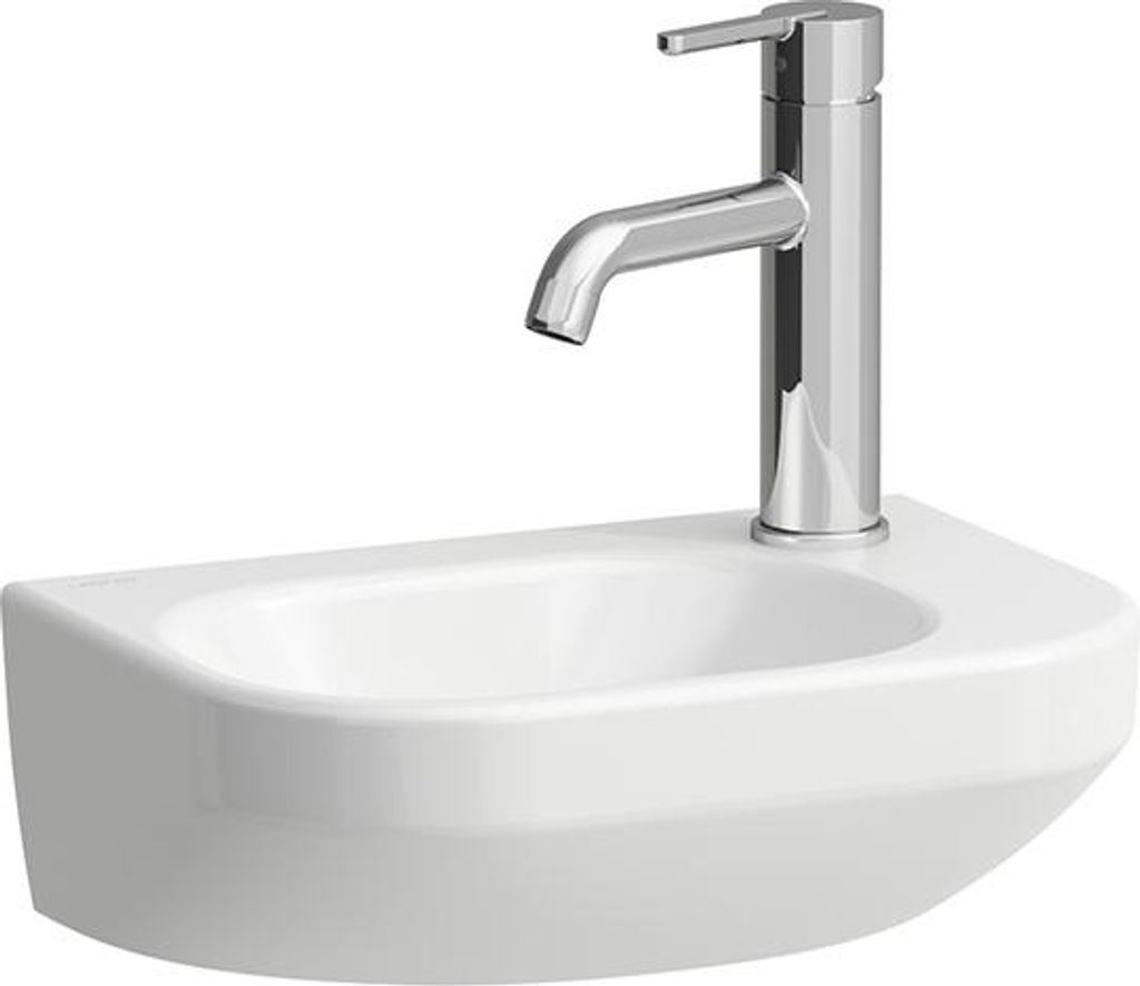 LAUFEN LUA Handwaschbecken, 1 Hahnloch rechts, Becken links, ohne Überlauf, 360x250mm, H8150800001141