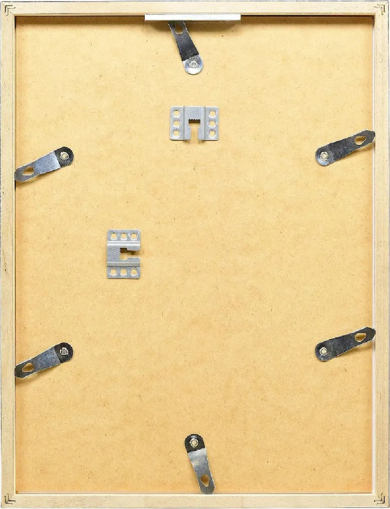 Cornice 50x60 Argento Effetto Legno Vetro Trasparente - Profilo 42 - 3