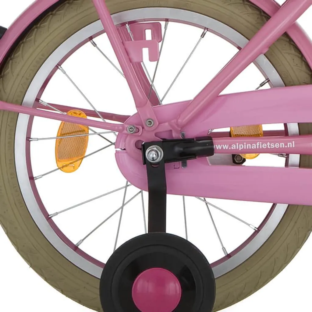 Roue Alpina J20 Rose Zinc SPK 16 Pouces avec Rayons Renforcés Anticorrosion