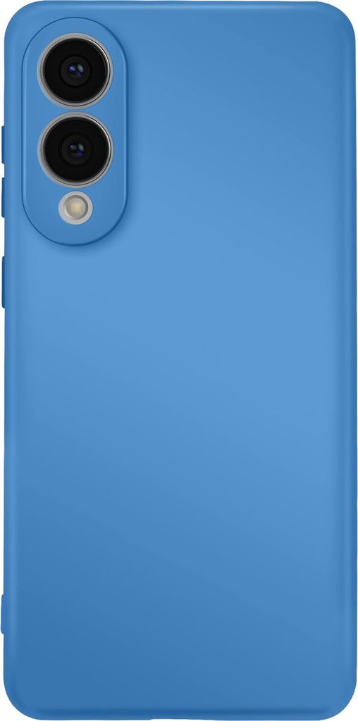 Avizar, Halbsteife Soft-Touch Silikonhülle für Samsung Galaxy S25 Edge, Blau