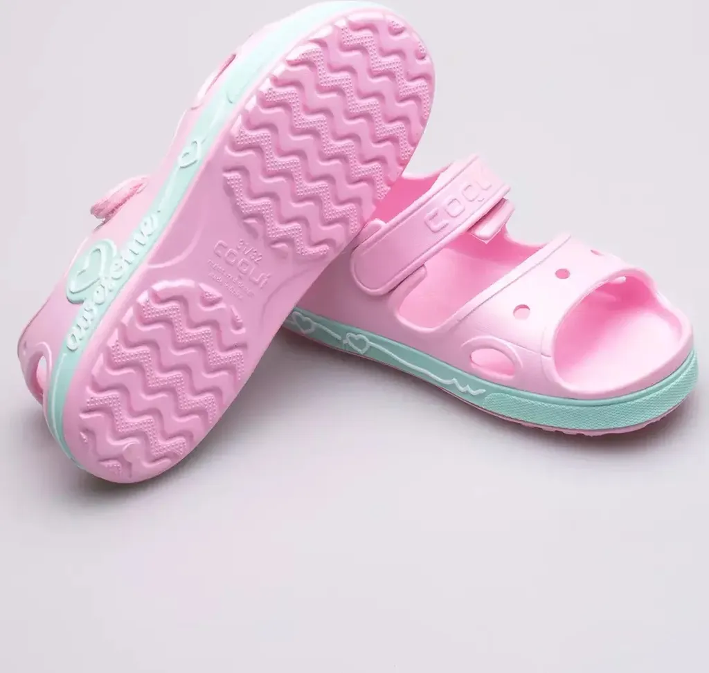 Sabots de Plage pour Enfant Rose - Sandales Légères COQUI Taille 22-23 - 2