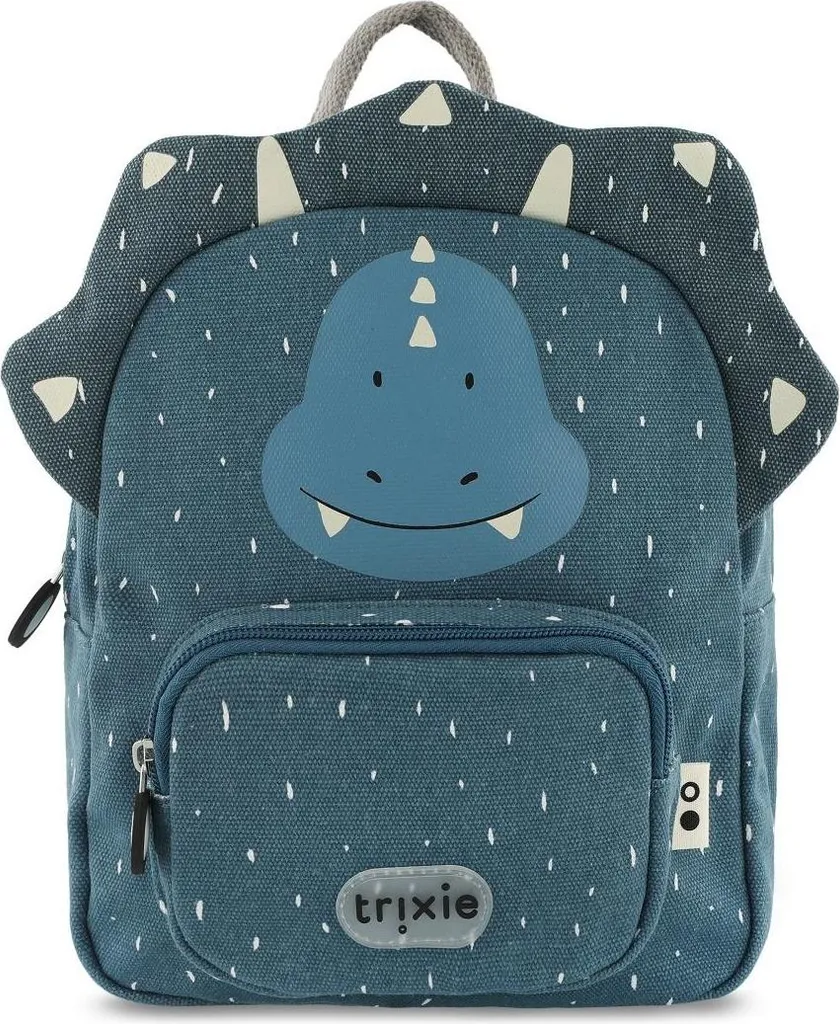 Zaino Bambini Trixie Mr Triceratops Blu - Ecosostenibile e Regolabile
