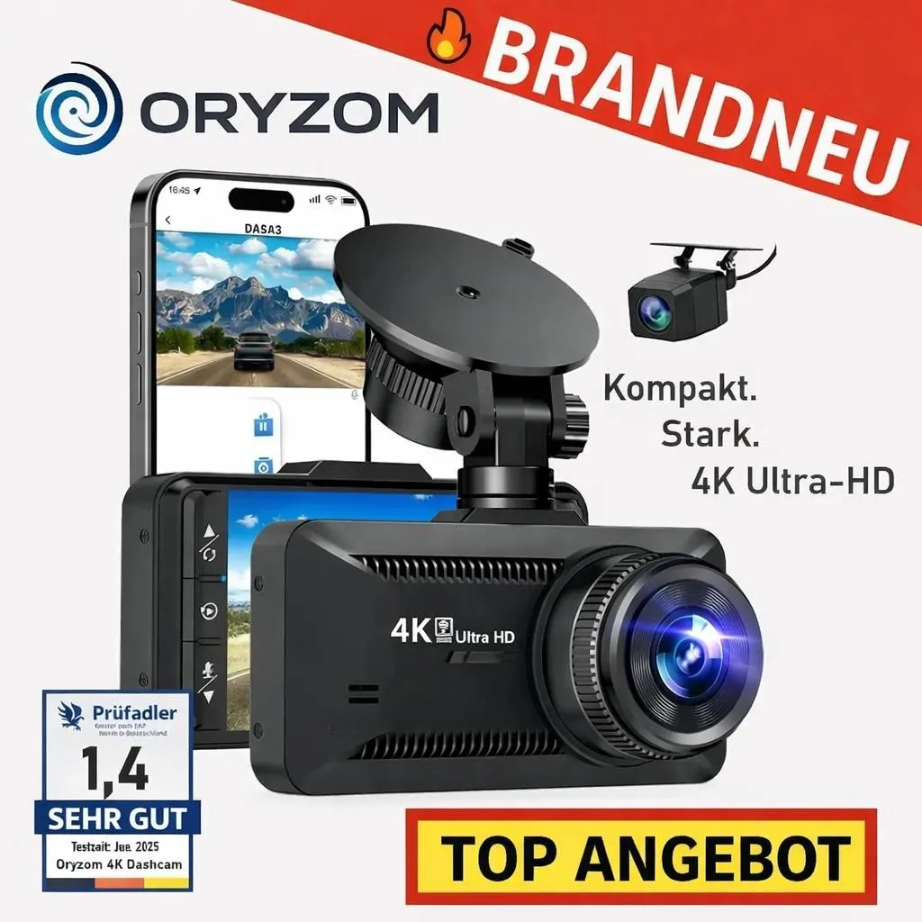 Dashcam 4K pour surveillance stationnement et protection du véhicule