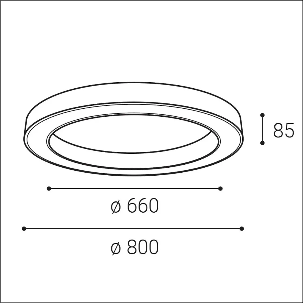 Éclairage de salon LED puissant 60cm plafonnier blanc 2CCT réglable