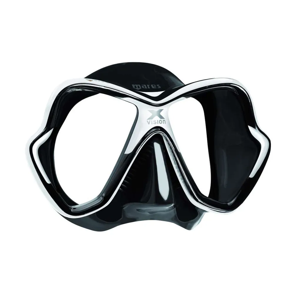 Masque Mares X-Vision NEW avec jupe en silicone noir grand champ de vision