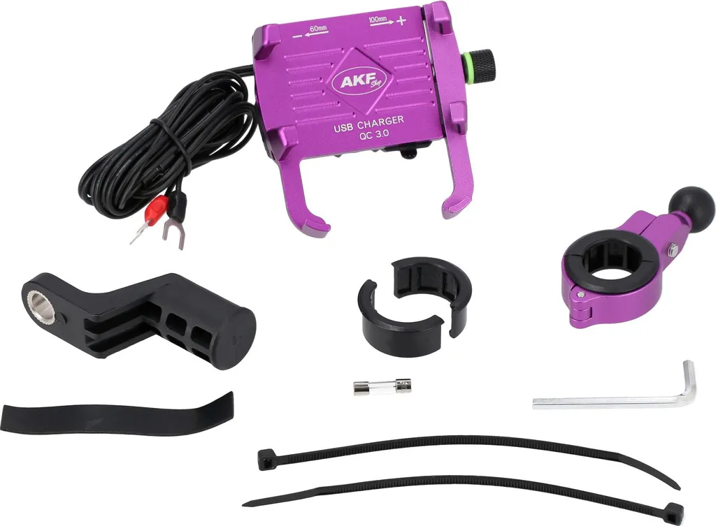 Porta Smartphone Professionale USB Viola - Garanzia Alluminio
