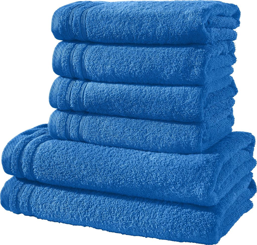 Erwin Müller Frottier-Set Heidelberg" 6-teilig royalblau OneSize"