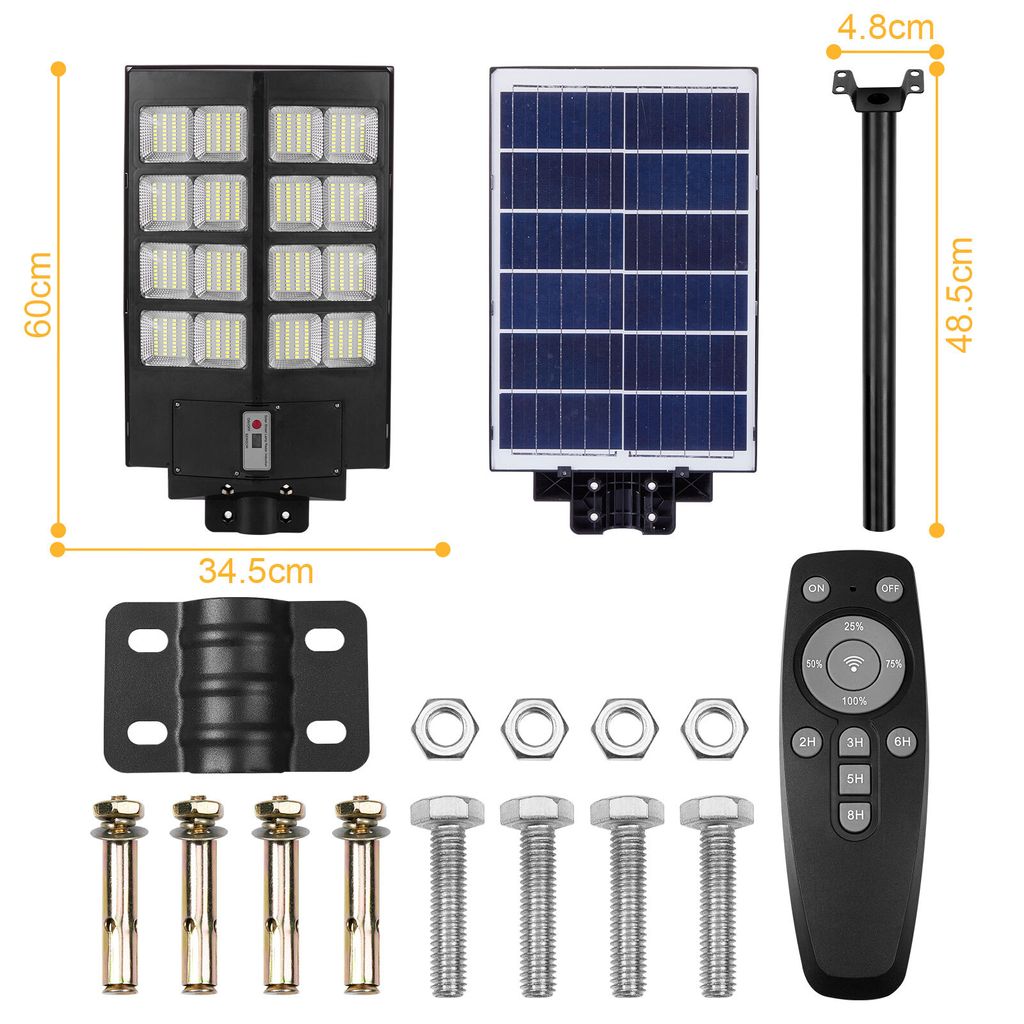 60000lm Straßenlaterne 560 LED Solar Lampe Strahler Produktbild 11