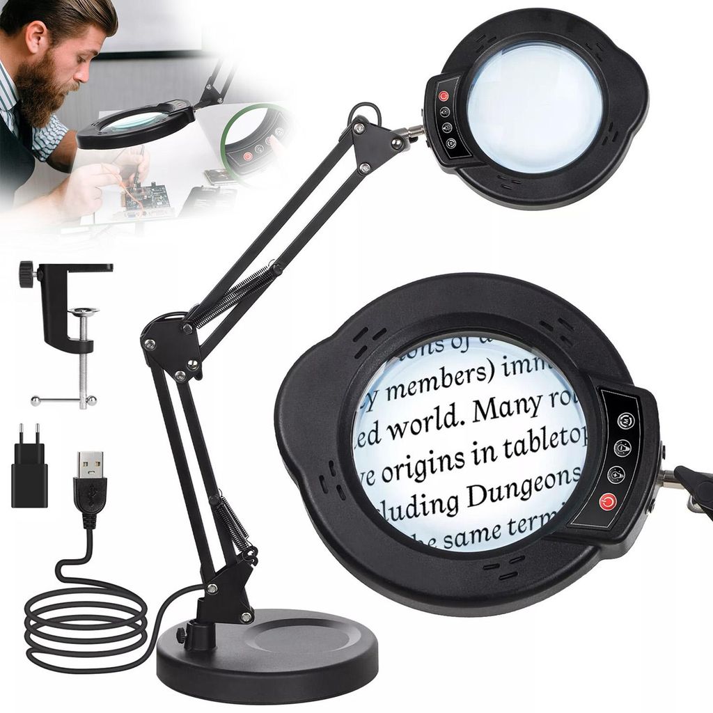 10X Lupe mit Licht, LED Beleuchtete Lupe mit Licht und Produktbild 