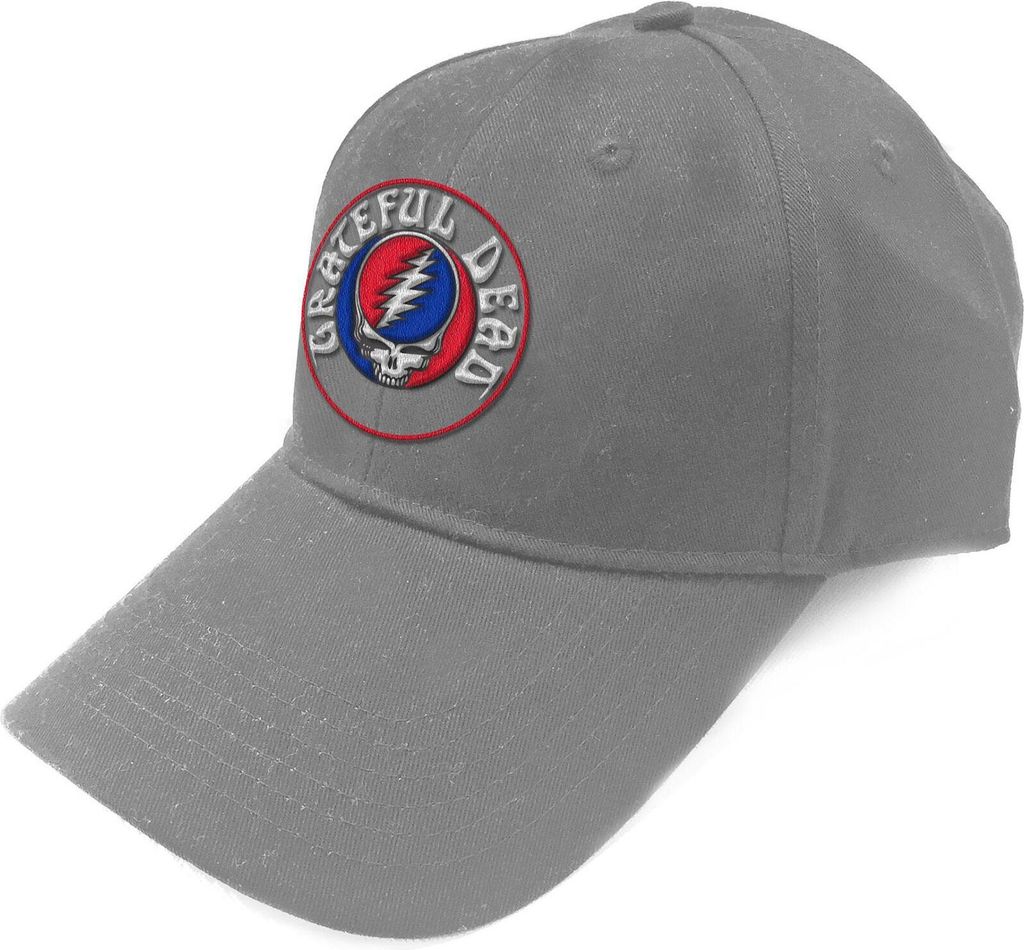 Grateful Dead - "Steal Your Face" Baseball-Mütze für Herren/Damen Uni RO6813 (Einheitsgröße) (Grau)