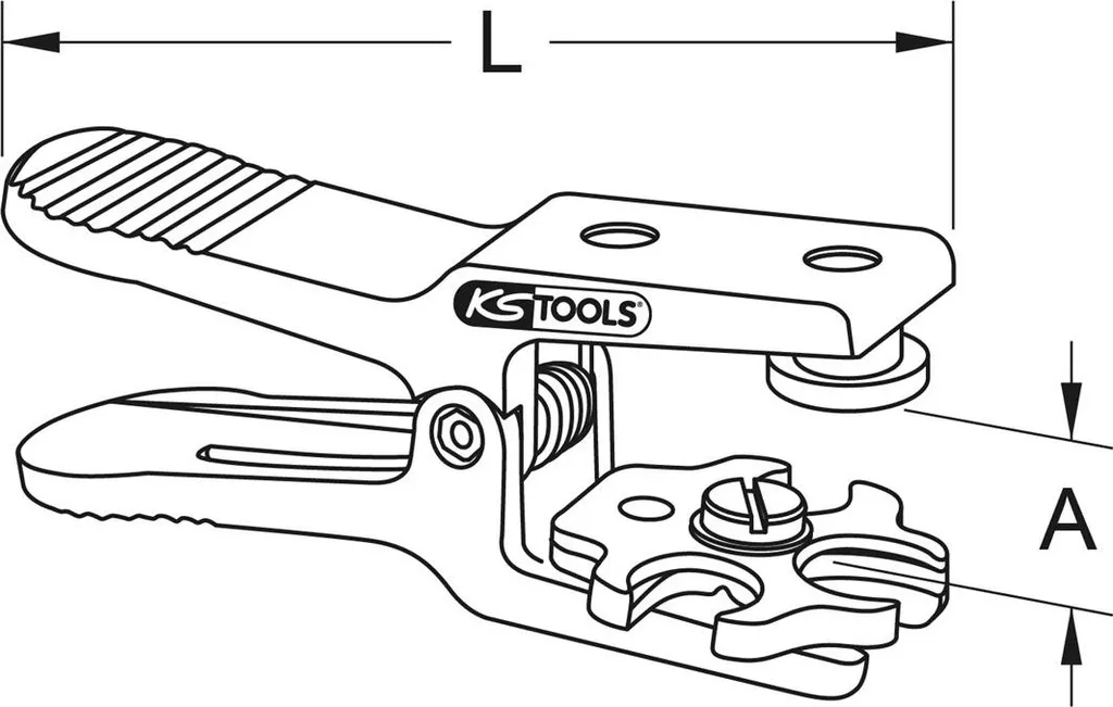 Pince d'obturation de durite ALLinONE KS Tools - Arrêt de fluide universel - 5