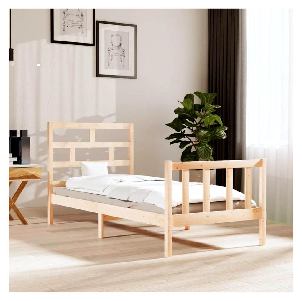 Bettgestell aus Massivholz 100x200 cm
