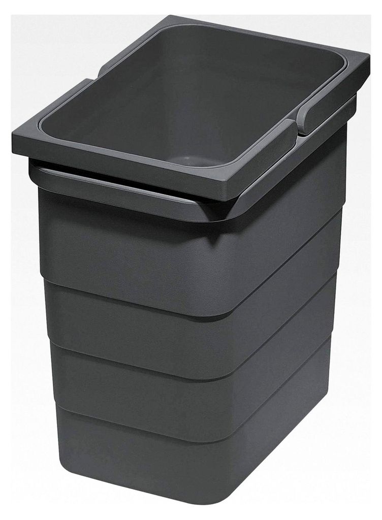 Abfallbehälter eins2vier/eins2fünf, 5,5 L, BxHxT: 153x220x230mm dunkelgrau