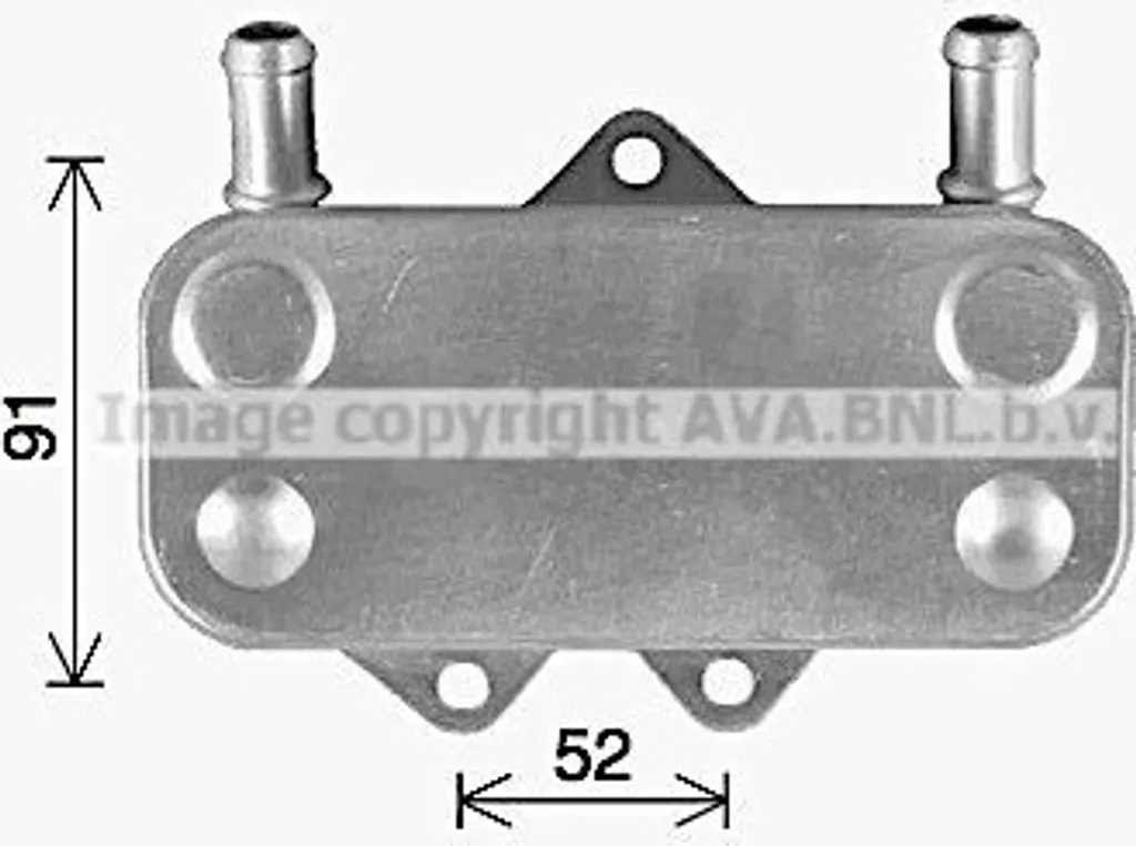 Radiateur d'huile moteur PRASCO OL3704 compatible Opel Vectra et Astra