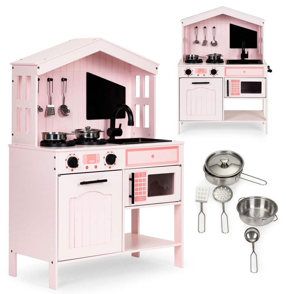 ECOTOYS PLK563P Detská drevená kuchynka s rúrou, Obrázok produktu 