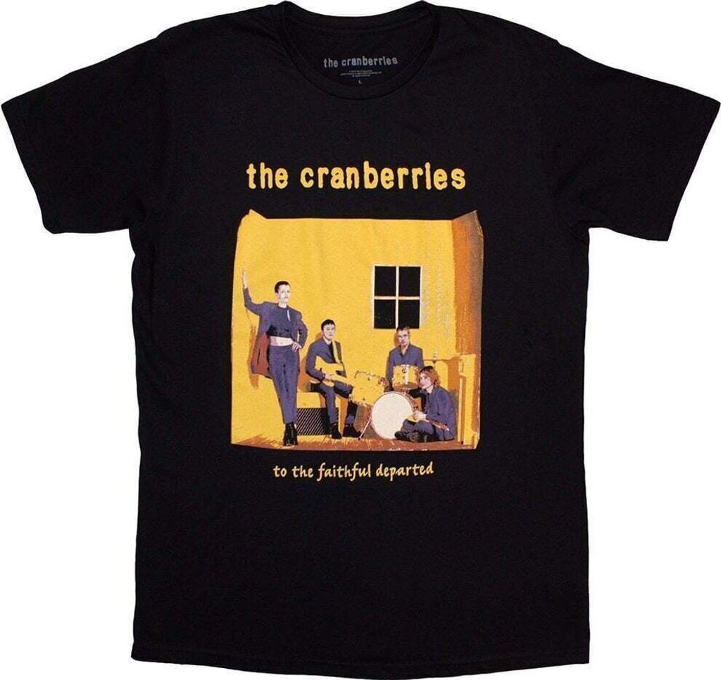 The Cranberries Faithfully Departed Black S T-Shirt