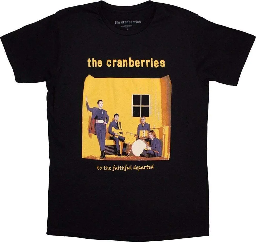 T-shirt The Cranberries Faithfully Departed Noir en Coton Taille M