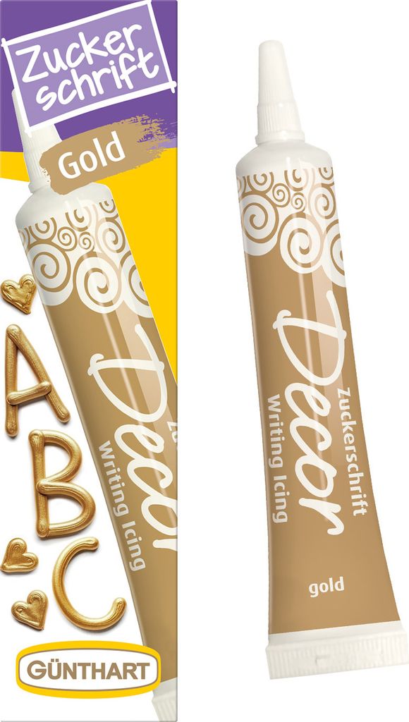 BackDecor Zuckerschrift gold, 25 gr Produktbild 