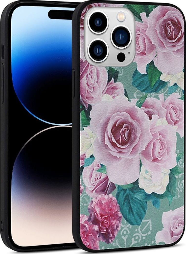 Mobigear Flowers iPhone 14 Pro Hülle Hardcase Backcover - Model 1