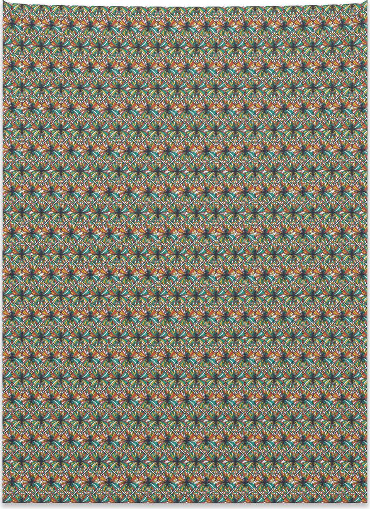 Abakuhaus Abstrakt Wandteppich, Buntes Ornamental aus Weiches Mikrofaser Stoff Kein Verblassen Klare Farben Waschbar, 110 x 150 cm, Mehrfarbig