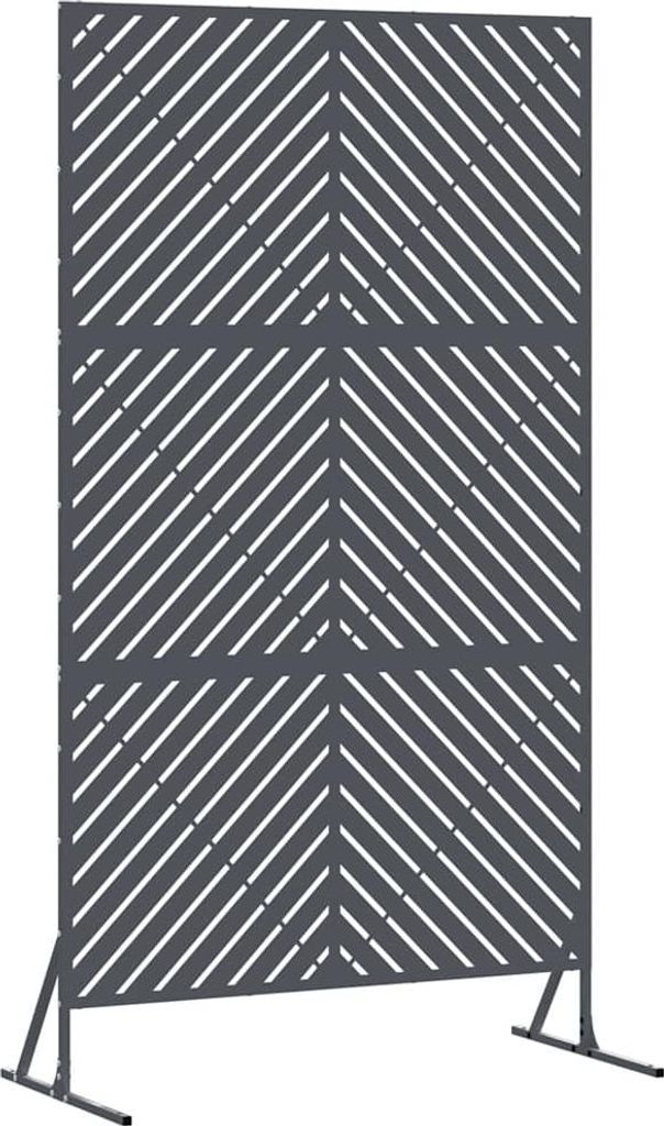 vidaXL Sichtschutz Anthrazit 100 x 50 x 180 cm Stahl