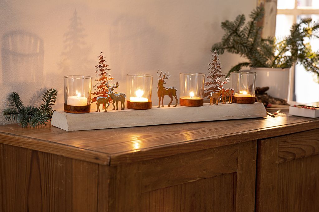 FRANK FLECHTWAREN Lichterboard Winterlandschaft, Produktbild 