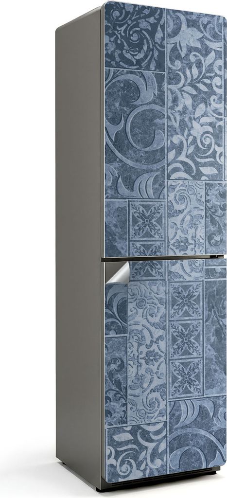 Rohbetonstruktur – Kühlschrank Aufkleber – Klebefolie Kühlschrank – Kühlschrank Nachbildung – Kühlschrankfolie selbstklebend – Küche...