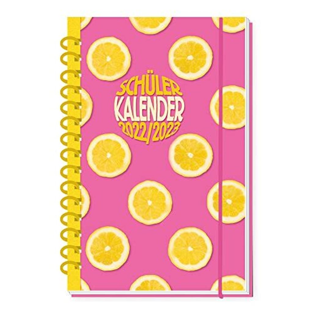 Trötsch Schülerkalender Flexi Spiralbindung Lemon 2022/2023