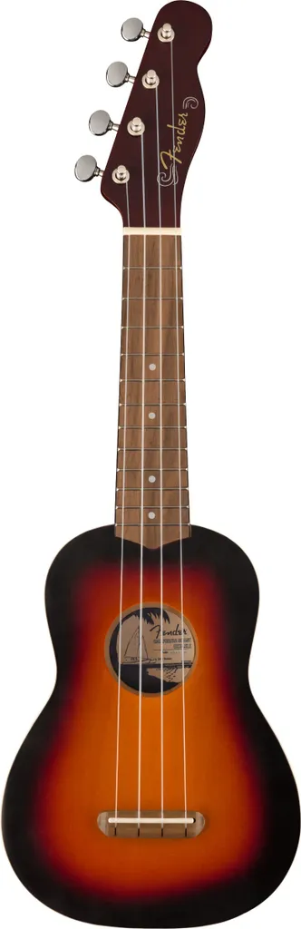 Ukulélé Soprano Fender Venice 2TS WN - Guitare de Voyage Compacte