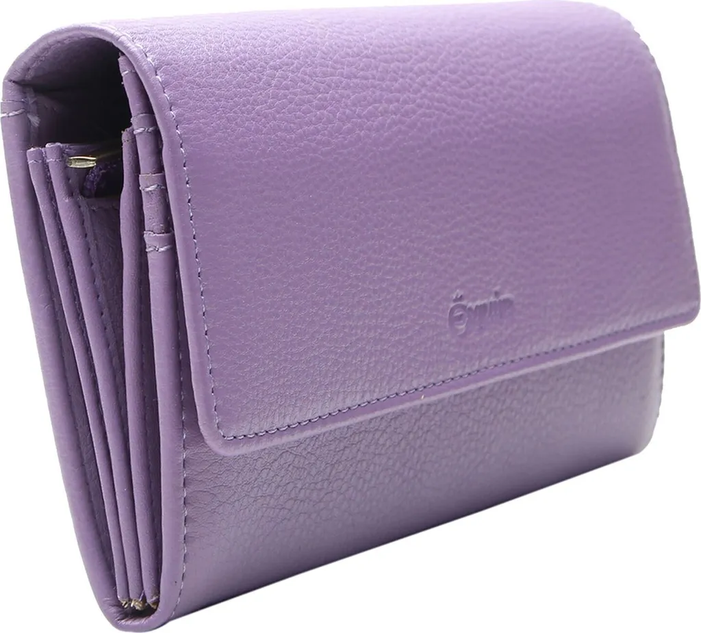 Esquire Pelle portafoglio Peru Ladies Purse Lilac lilla