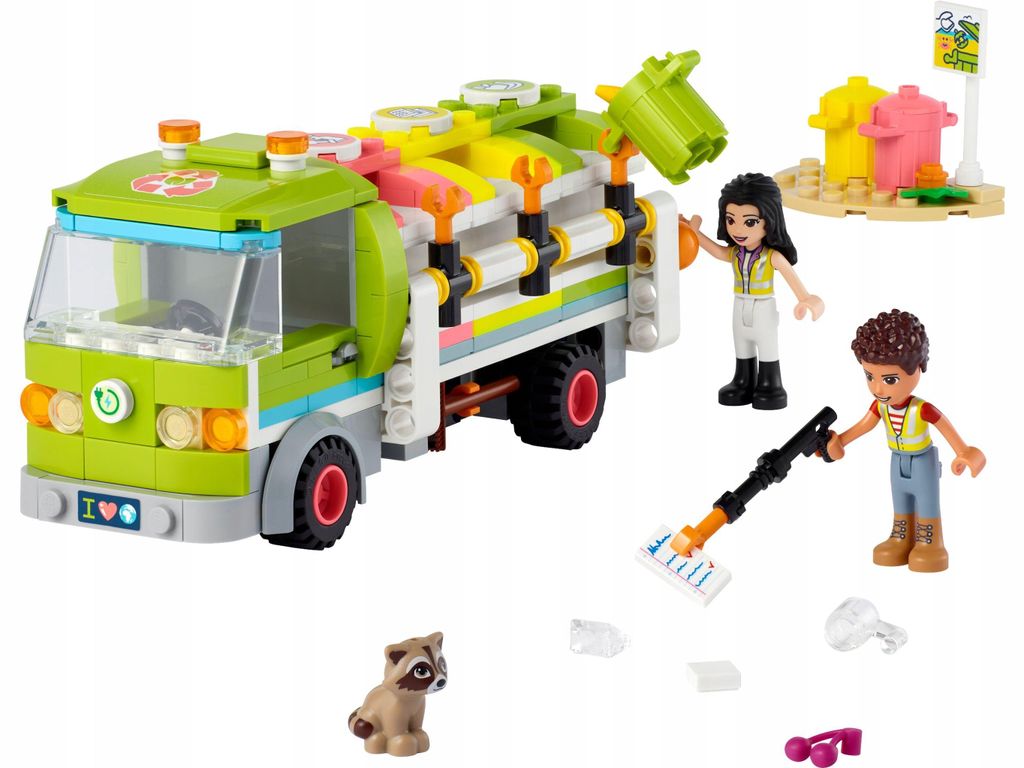 LEGO 41712 Friends, Camión de reciclaje, camión de basura Imagen del producto 