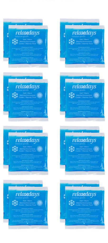 Relaxdays Koelpads, set van 16, koude-warme kompressen, 14 Productafbeelding 