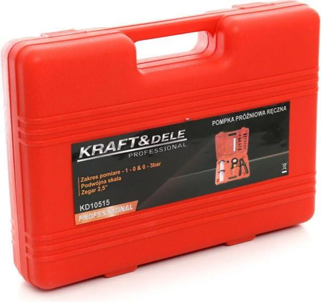 Kit pompe à vide Kraft&Dele KD10515 avec manomètre et accessoires