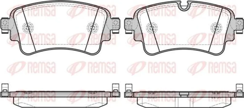 Plaquettes de frein REMSA 1669.08 OE 8W0698451F pour Audi A4 A5 Q5 Q7
