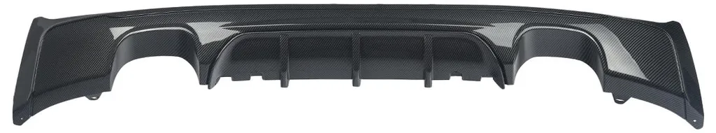 Diffuseur Arrière Style M Performance Look Carbone Quad d'Échappement - 2