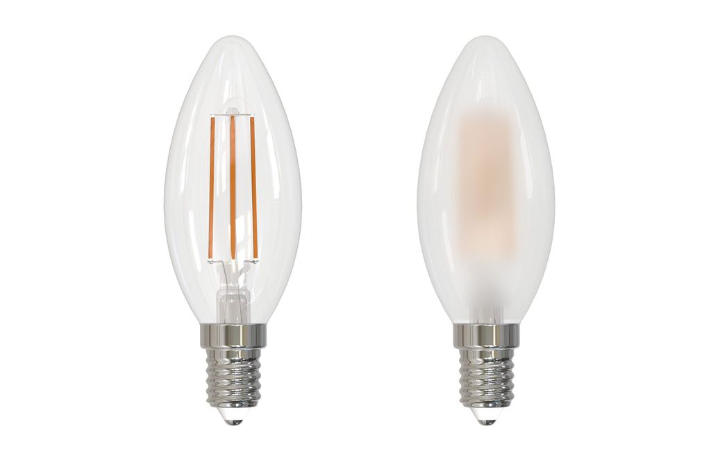 Casaya LED Filament Kerze 5W = 40W E14 matt 470lm warmweiß 2700K Ra>90 DIMMBAR