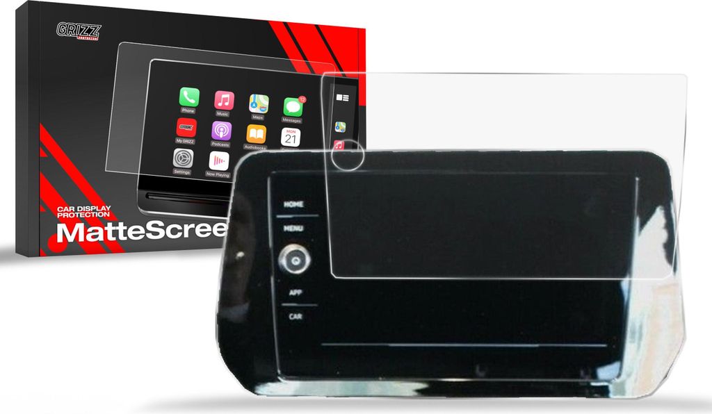 Matte Autodisplayfolie für Volkswagen T-Cross Discover Pro (2024-2025), Grizz Protector