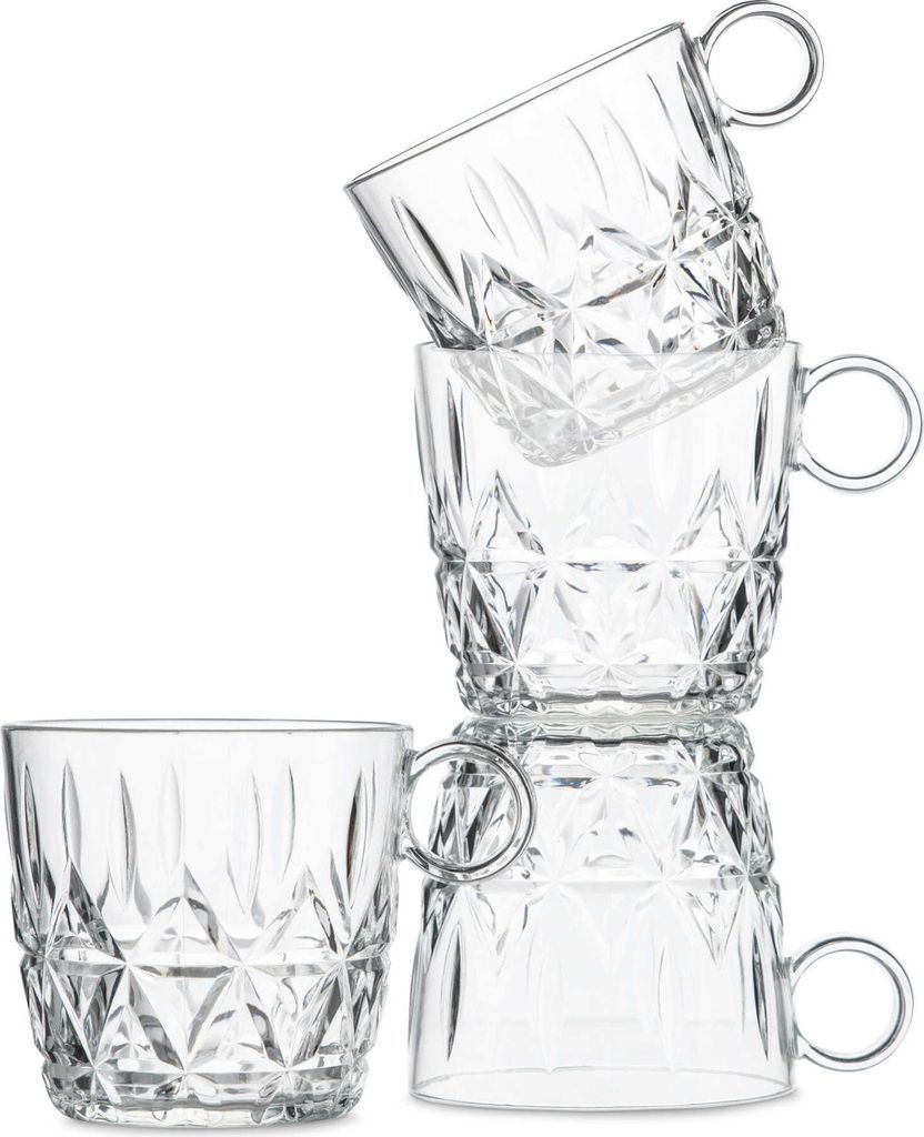 Picknickbecher-Set, 4-teilig, Acryl klar, 0,2 l, Durchmesser 8 x 8 cm Outdoor Eating / Sagaform