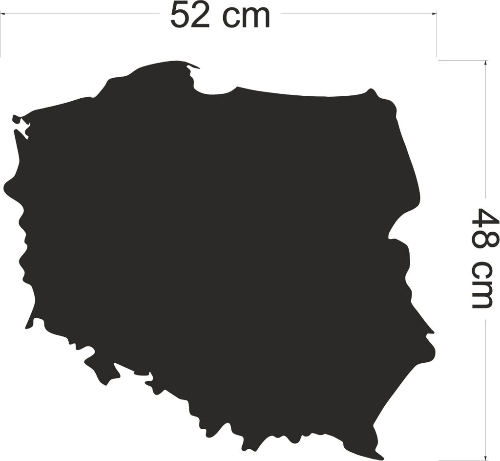 Magnetyczna tablica samoprzylepna mapa Polski na magnesy z Zdjęcie produktu 