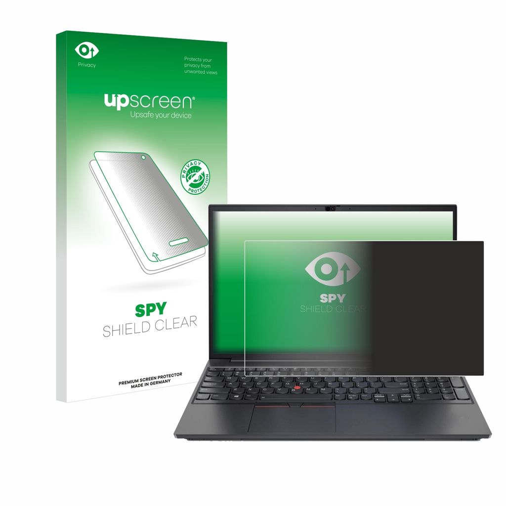 Für Lenovo ThinkPad E15 Gen 3 Sichtschutzfolie Schutzfolie upscreen Anti-Spy Privacy Sichtschutz Blickschutz Display Schutz Folie Blaulichtfilter