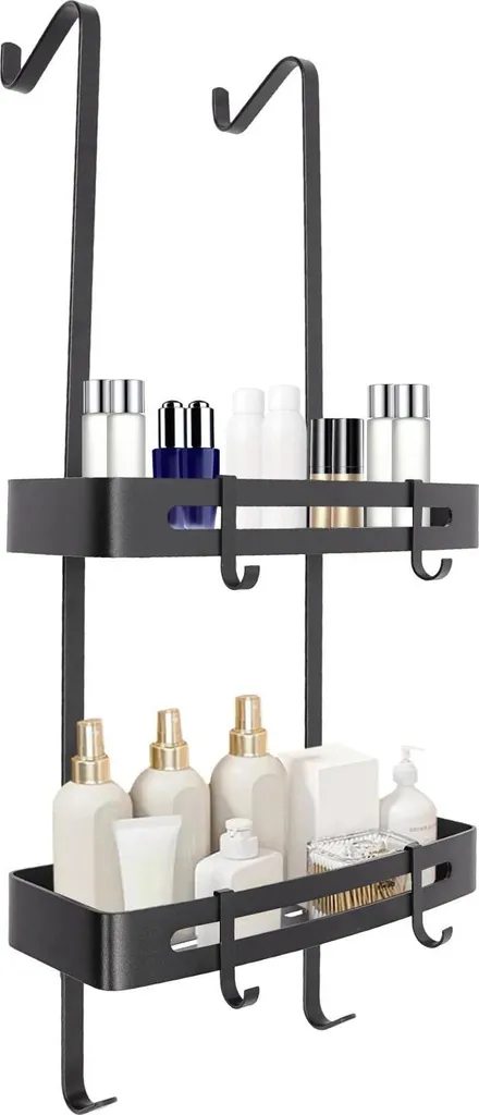 Piatto Doccia Alluminio Bianco con Ventose e Ganci - Anti-Muffa Tipo 1 - 4
