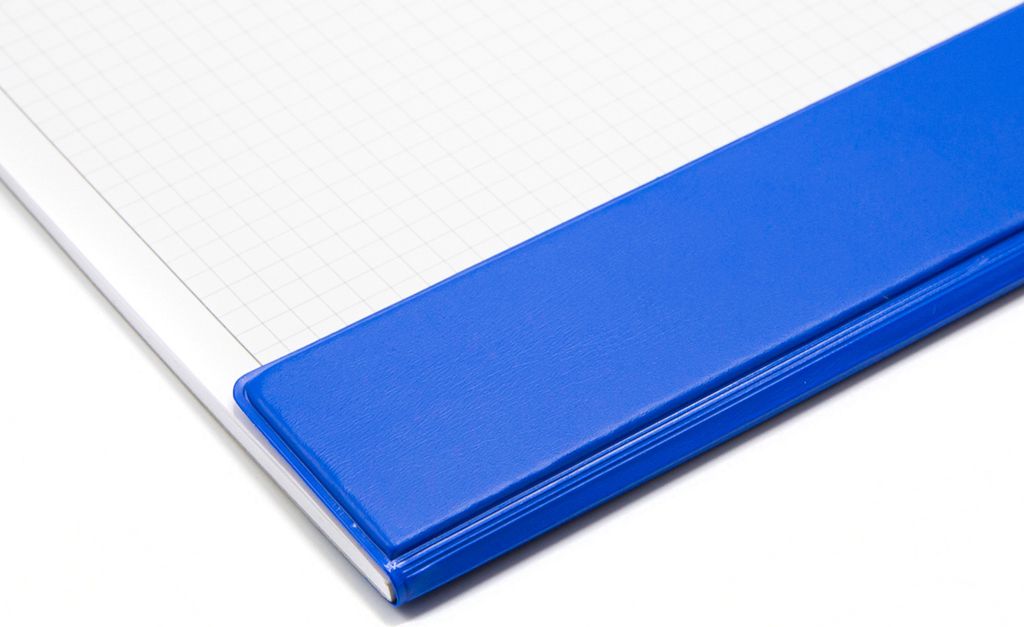 younikat Kantenschutz für DIN A2 Schreibtischunterlagen | blau I selbstklebend I wasserabweisend | 59,4 x 8 cm I Schutzleiste für Schreibtischunt...