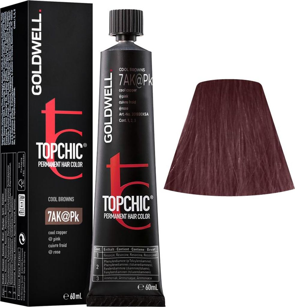 Goldwell Topchic Elumenated, Pink, 7AK@PK, Cool Copper Produktbild 