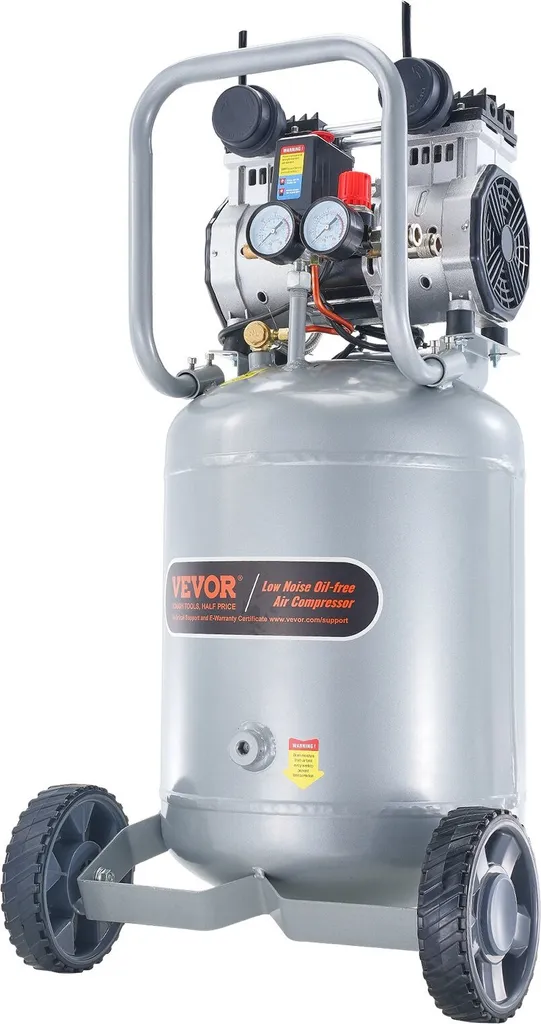 Compresseur d'air 8 bar sans huile 49L ultra-silencieux 63dB 2HP