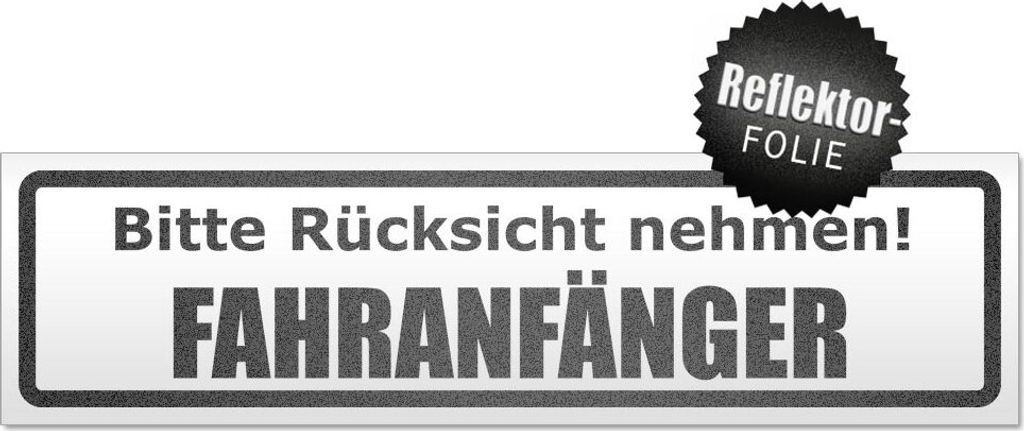 Bitte Rücksicht nehmen. Fahranfänger Magnetschild Schild magnetisch