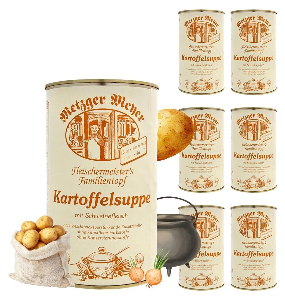 Metzger Meyer Kartoffelsuppe mit Schweinefleisch 6 x 1200ml